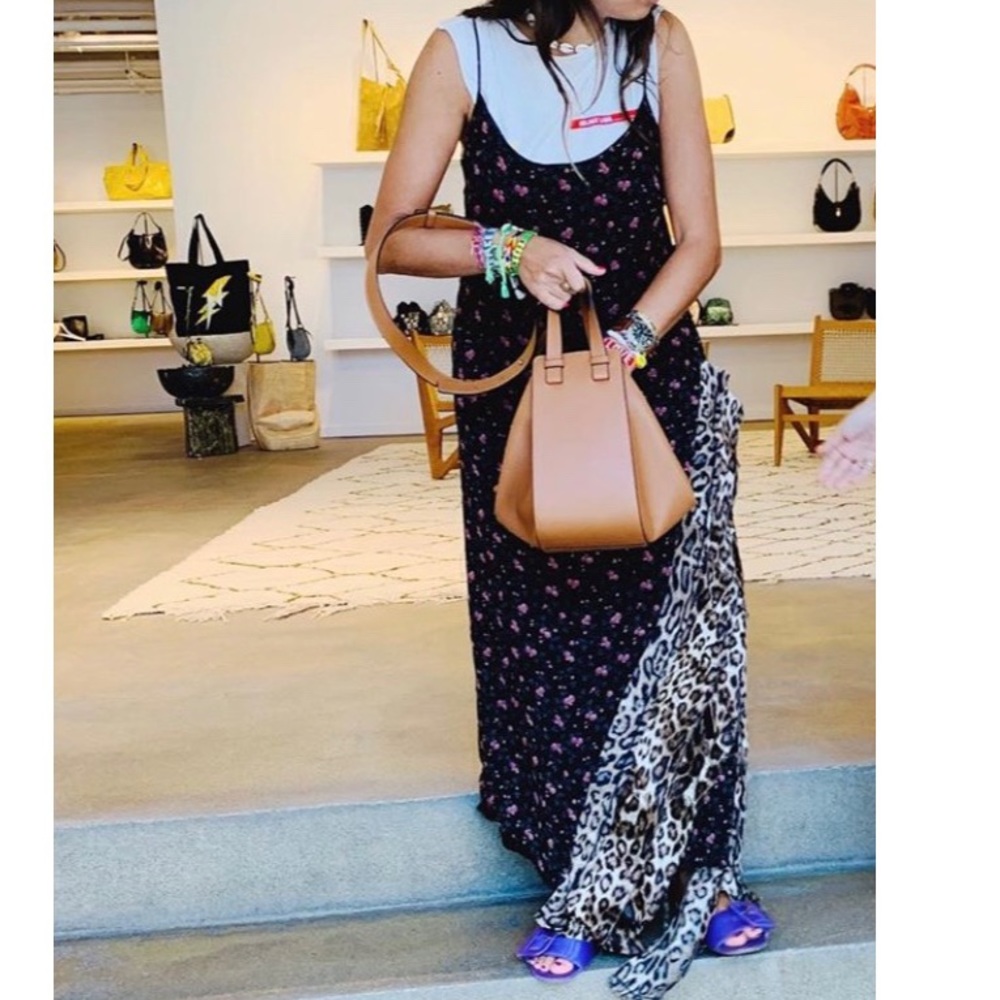ISO R13 Floral Slip Dress Leopard Slit